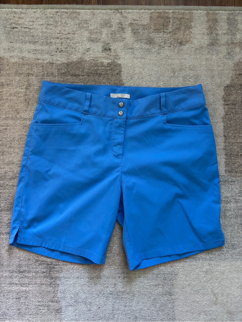 adidas Women’s Royal Blue Mid-Rise Athletic Shorts